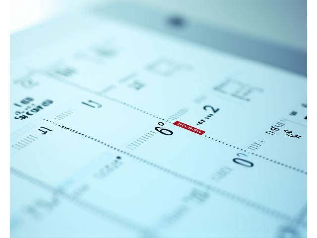 Calendar with highlighted dates and a crossed-out day, representing flexible cancellation and modification options for car rentalbookings.